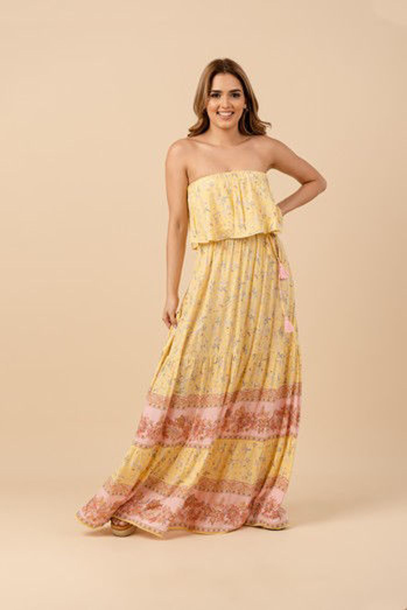 Imagen de Vestido Straple Floral                                                                       (Exclusivo Pagina)