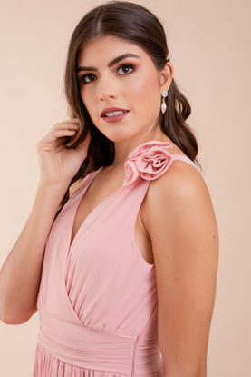 Imagen de Vestido Detalle Flor Hombro (Exclusivo Página)