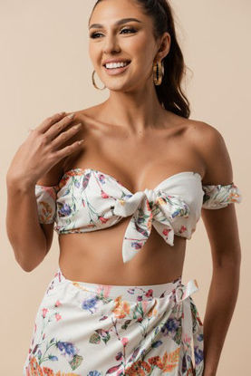 Imagen de Set Falda Blanca Print Floral                                                 (Exclusivo Pagina)