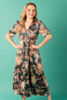 Imagen de Vestido Print Floral Botones Frente