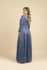 Imagen de Vestido M Larga Brillo Cuello V      (Exclusivo Pagina)