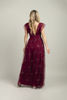 Imagen de Maxi Dress Tull Brillo Cuello V Profundo.    (Exclusivo de pagina)