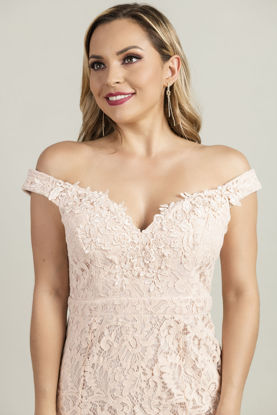 Imagen de Vestido Encaje Off-Shoulder (Exclusivo Pagina)