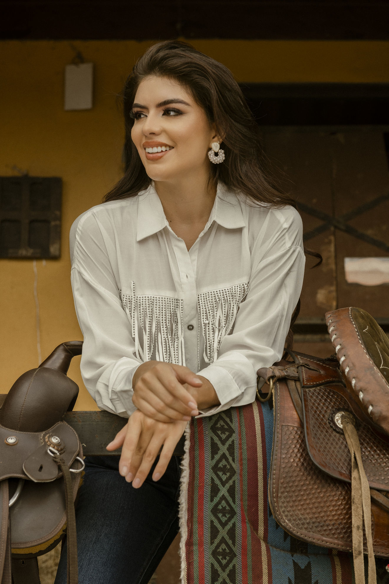 Imagen de Blusa Camisera Detalle Bolsas (Exclusivo Pagina)