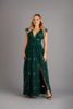 Imagen de Maxi Dress Tull Brillo Cuello V Profundo.    (Exclusivo de pagina)