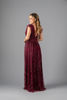 Imagen de Maxi Dress Cuello V Profundo Brillo     (Exclusivo Pagina)