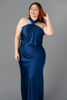Imagen de Vestido Halter En Satin  Talla Plus        (Exclusivo Pagina)