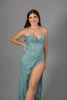 Imagen de Vestido Estilo Corse Brillo Tirantes     (Exclusivo Pagina)
