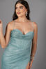 Imagen de Vestido Estilo Corse Brillo Tirantes     (Exclusivo Pagina)