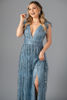 Imagen de Maxi Dress Cuello V Profundo Brillo     (Exclusivo Pagina)