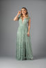 Imagen de Maxi Dress Cuello V Profundo Brillo     (Exclusivo Pagina)