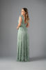 Imagen de Maxi Dress Cuello V Profundo Brillo     (Exclusivo Pagina)