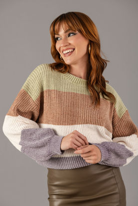 Imagen de Sweater Rayas Color Block
