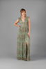 Imagen de Maxi Dress Cuello V Profundo Brillo     (Exclusivo Pagina)