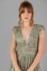 Imagen de Maxi Dress Cuello V Profundo Brillo     (Exclusivo Pagina)