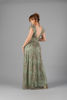Imagen de Maxi Dress Cuello V Profundo Brillo     (Exclusivo Pagina)