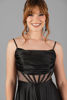 Imagen de Maxi Dress Satin Estilo Corse, Falda Amplia     (Exclusivo Pagina)