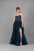 Imagen de Maxi Dress Tull Straple Top Abalorios, Falda Vuelos    ( Exclusivo Pagina)