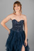 Imagen de Maxi Dress Tull Straple Top Abalorios, Falda Vuelos    ( Exclusivo Pagina)