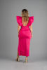 Imagen de Vestido Escote Profundo, Vuelo Manga   (Exclusivo Pagina)