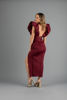 Imagen de Vestido Escote Profundo, Vuelo Manga   (Exclusivo Pagina)