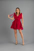 Imagen de Vestido Corto Tull Detalle Perlas     ( Exclusivo Pagina)