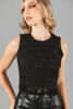 Imagen de Top Tweed Cuadros Detalle Abalorios Ruedo  ( Exclusivo pagina )