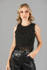 Imagen de Top Tweed Cuadros Detalle Abalorios Ruedo  ( Exclusivo pagina )