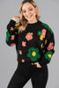 Imagen de Sweater Floral Cuello Redondo