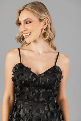 Imagen de Vestido Tirantes Detalle Print Mariposas  En Relieeve