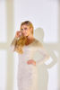 Imagen de Vestido Lentejuelas, Perlas, Cuello V, Estilo Lapiz   (Exclusivo Pagina)
