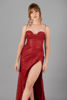 Imagen de Vestido Estilo Corse Brillo Tirantes     (Exclusivo Pagina)