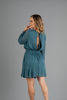 Imagen de Vestido Manga larga, Elastico Cintura, Abierto Espalda    ( Exclusivo Pagina)