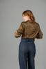 Imagen de Blusa Camisera Satin Estampada Manga Larga    (Exclusiva Pagina)