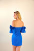 Imagen de Vestido Off Shoulder, Detalle Flor Mangas   ( Exclusivo Pagina)