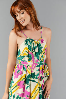 Imagen de Vestido Print Tropical Rayon           (Exclusivo Pagina)