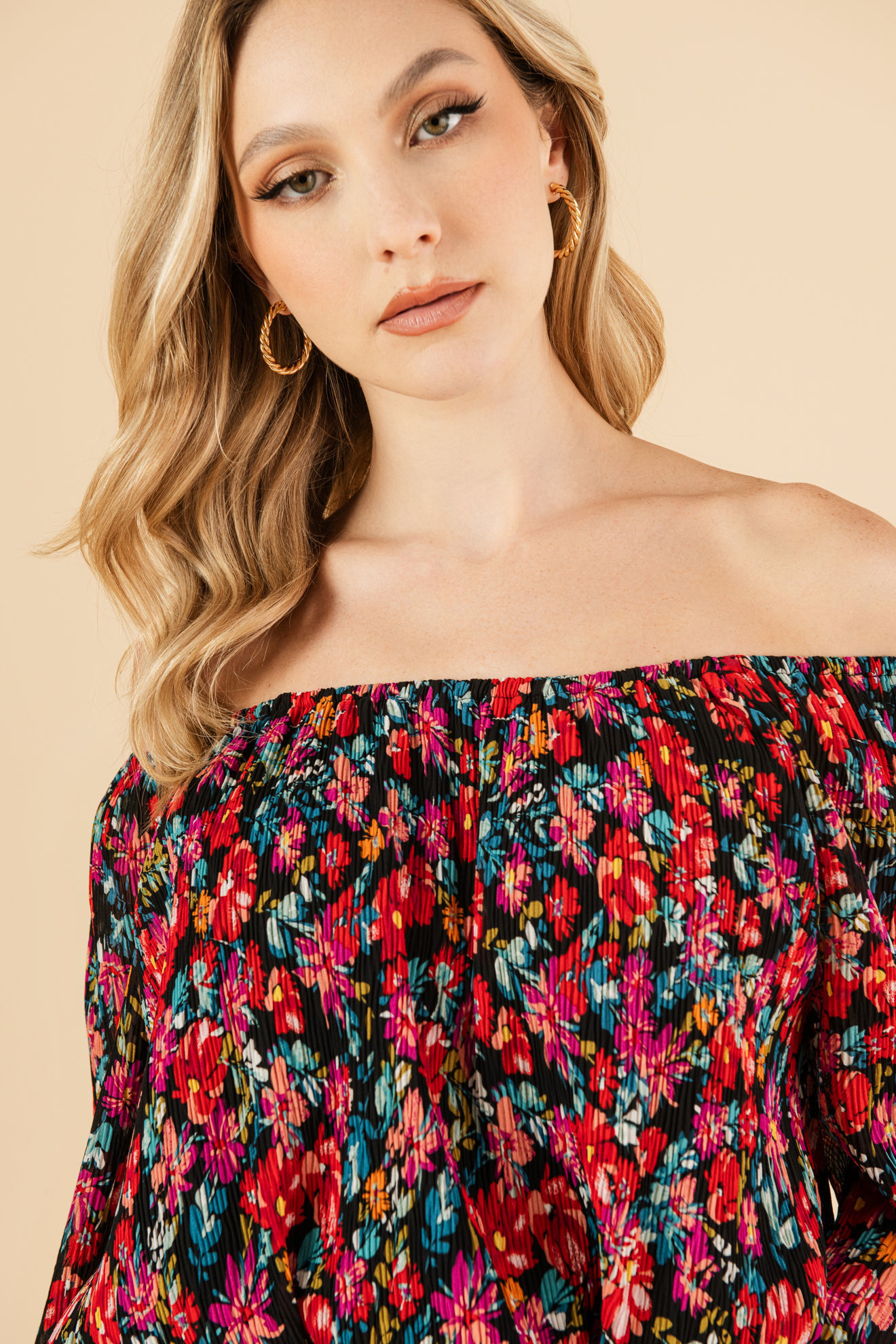 Imagen de Blusa Print Floral Off Shoulder (Exclusivo Pagina)