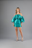 Imagen de Vestido Satin Mangas Balloon    (Exclusivo Pagina)