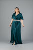 Imagen de Maxi Dress Satin Detalle Abalorios Cintura   ( Exclusivo Pagina)