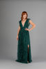 Imagen de Maxi Dress Cuello V Profundo Brillo     (Exclusivo Pagina)