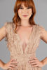 Imagen de Maxi Dress Cuello V Profundo Brillo     (Exclusivo Pagina)