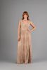Imagen de Maxi Dress Cuello V Profundo Brillo     (Exclusivo Pagina)