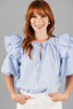 Imagen de Blusa Rayas Vuelos Mangas      (Exclusiva pagina)
