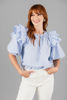 Imagen de Blusa Rayas Vuelos Mangas      (Exclusiva pagina)