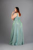 Imagen de Maxi Dress Brillo, Nido Abeja Espalda     (Exclusivo Pagina)