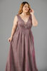 Imagen de Maxi Dress Brillo, Nido Abeja Espalda     (Exclusivo Pagina)