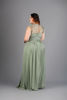 Imagen de Maxi Dress Blusa Encaje, Falda Plisada     (Exclusivo Pagina)