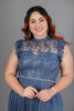 Imagen de Maxi Dress Blusa Encaje, Falda Plisada     (Exclusivo Pagina)
