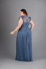Imagen de Maxi Dress Blusa Encaje, Falda Plisada     (Exclusivo Pagina)