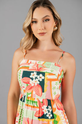 Imagen de Vestido Tirantes Print Tropical          (Excludivo Pagina)